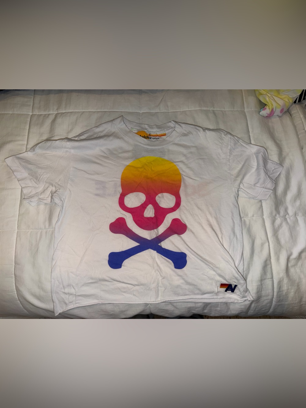 EXCLUSIVE - Aviator Nation X Soul Cycle cropped t-shirt
